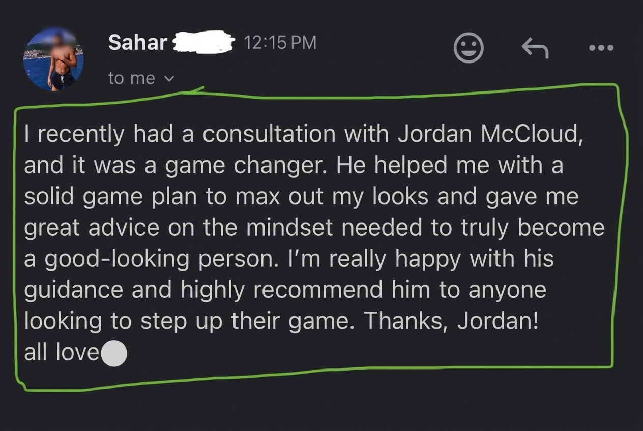 Client Sahar praising the mindset advice and game plan from the call